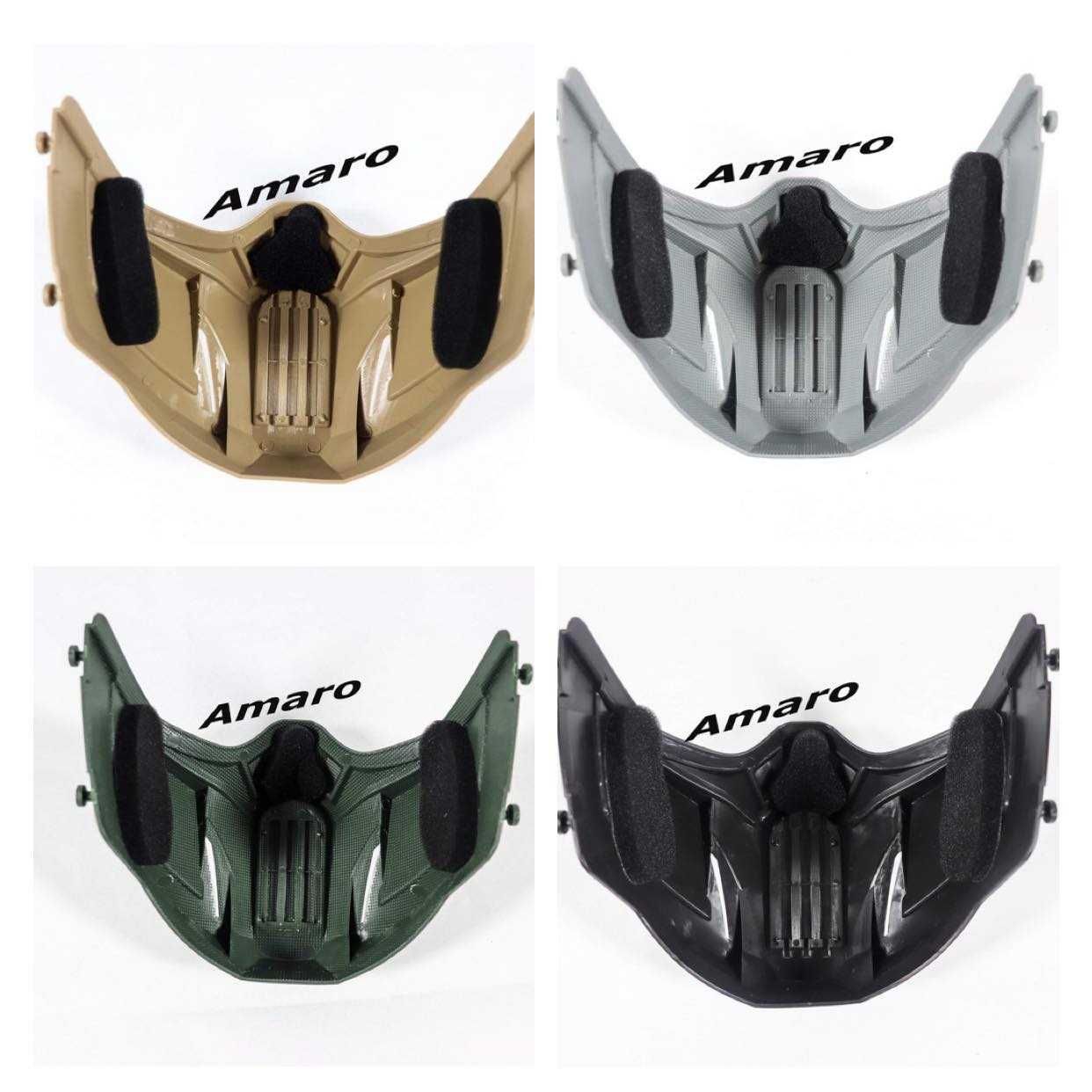 Mascara para Capacete Aberto (Mota, Exercito, Airsoft) 4 Modelos Nº1