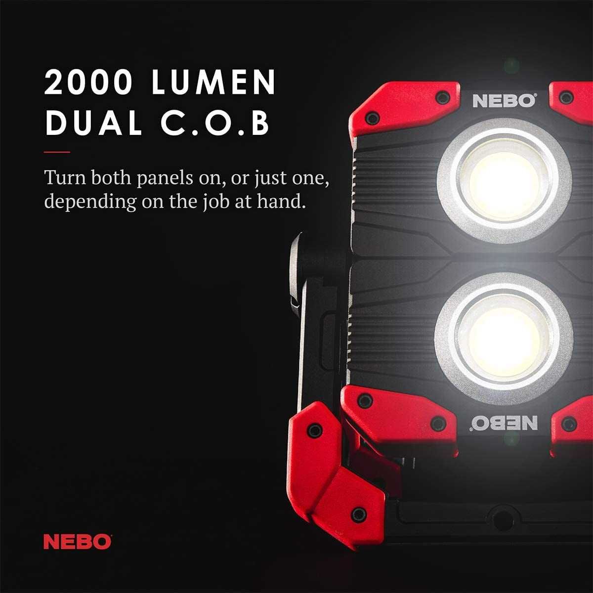 Projetor - Power Bank dobrável recarregável 2000 Lumens NEBO OMNI