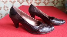 Buty czółenka skórzane VOCCA FIEZI r.39 26 cm stan BDB okazja