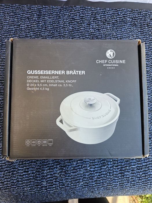 Чавунна каструля Chef Cuisine, 24см Нова

Преміальний посуд з Єв
