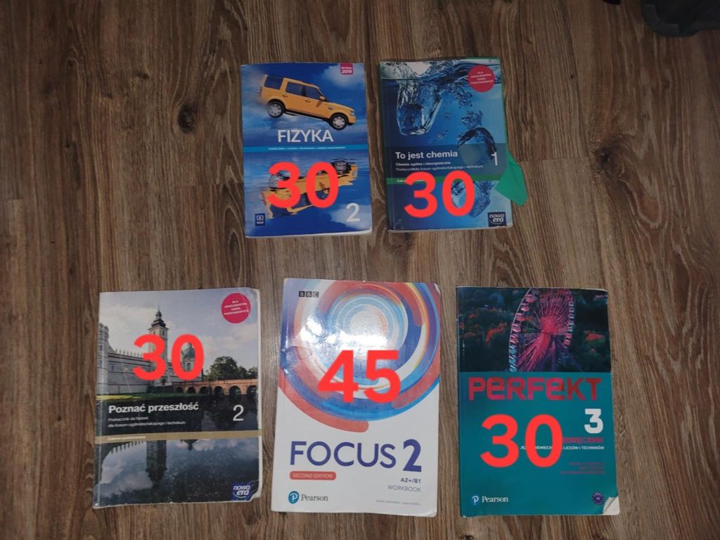 Książki podręczniki do 1 2 3 klasy liceum/technikum