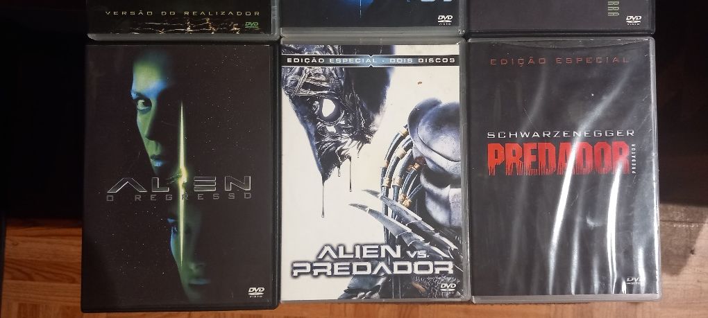 Alien 2 , predador 1 e alien vs predador dvds