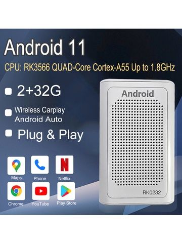 Безпровідна Car Play ANDROID приставка для автомобіля любої марки