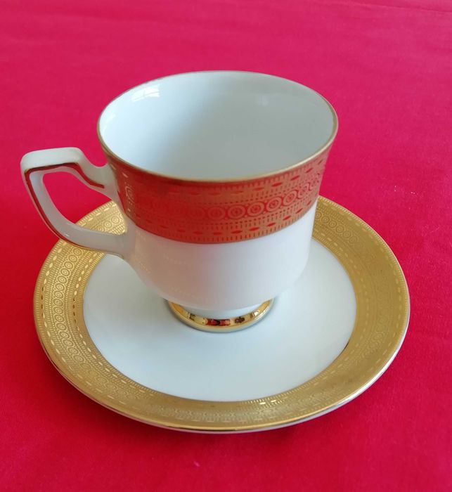 Chávena de café em porcelana fina Winterling Kirchenlamitz Bavaria