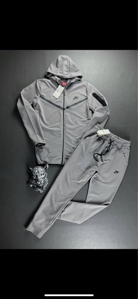 Dresy nike tech fleece szare