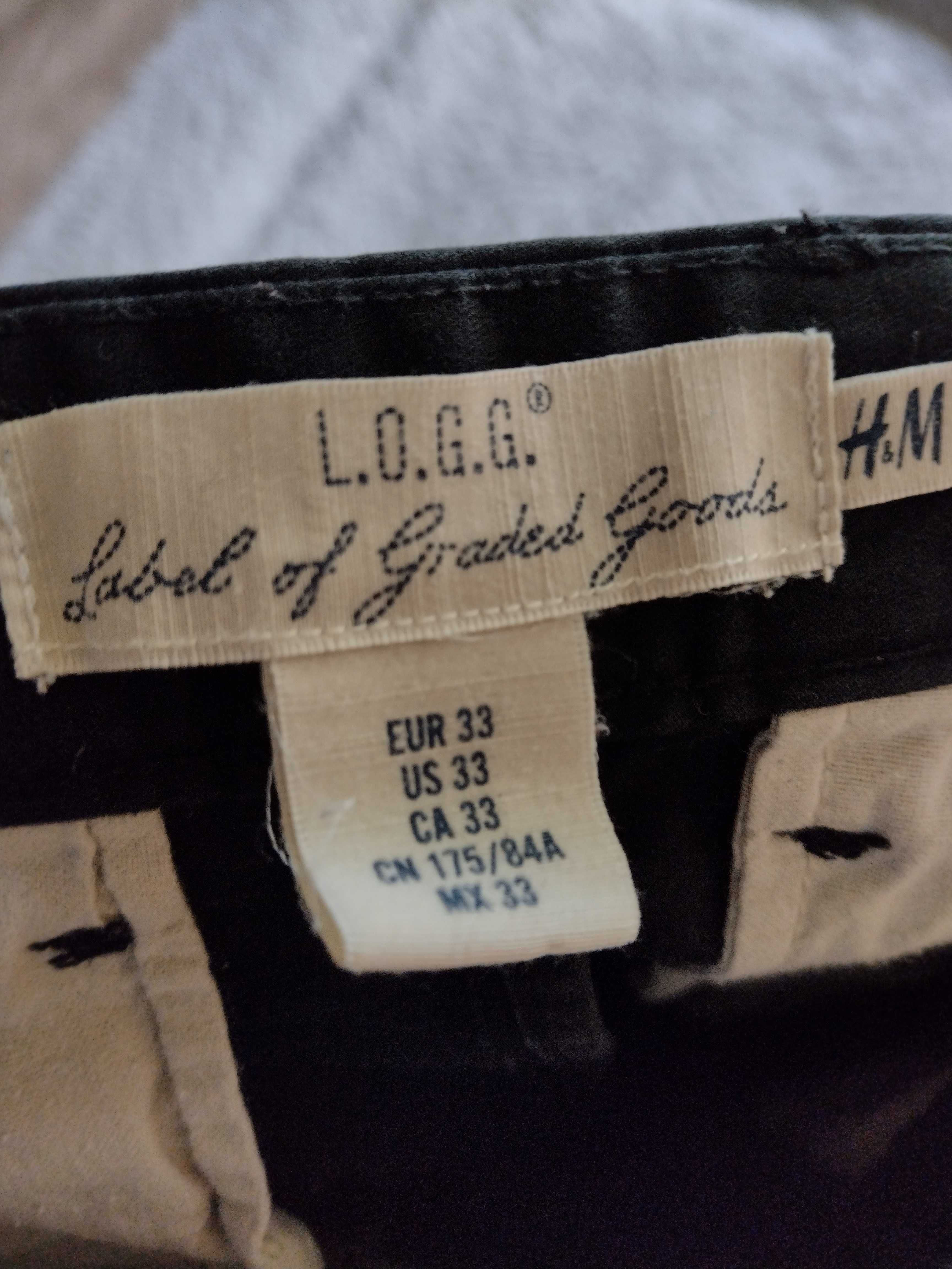 czarne spodnie H&M 33 ( 90 w pasie)