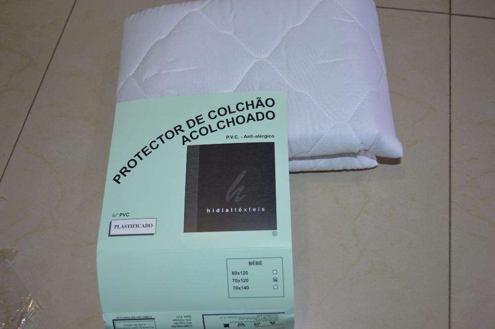 Protector acolchoado para colchão de bebe