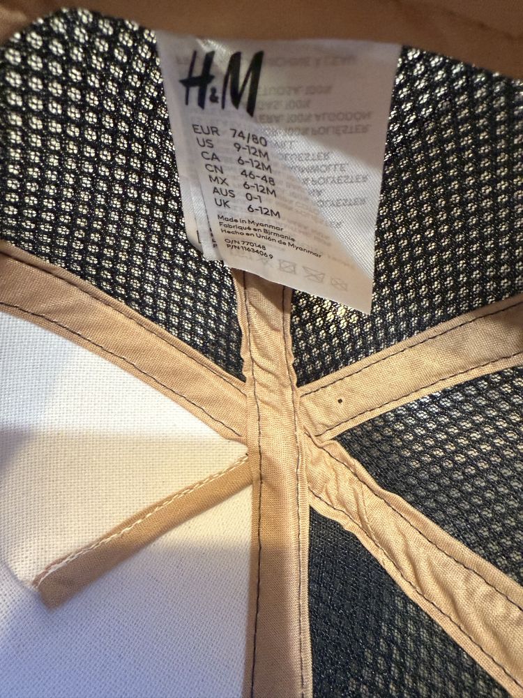 Nowa Czapka czapeczka z daszkiem 74/80 h&m