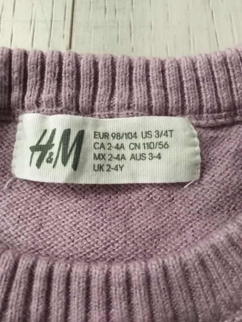 Sweter świąteczny h&m 104