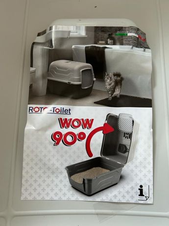 Kuweta Roto Toilet dla kota zamknięta 90 WOW