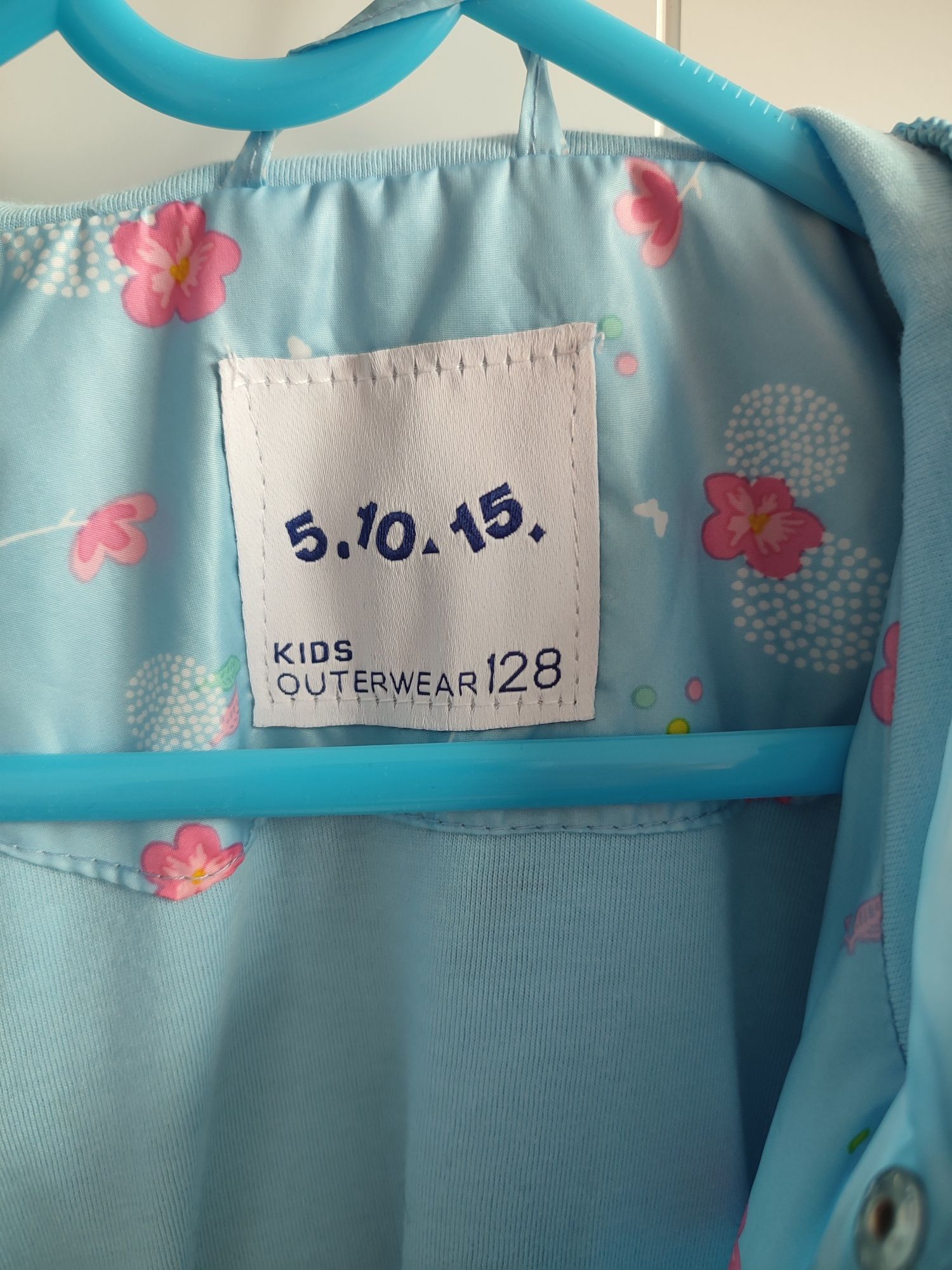 Wiosenna parka kurtka 5 10 15 dla dziewczynki r. 128
