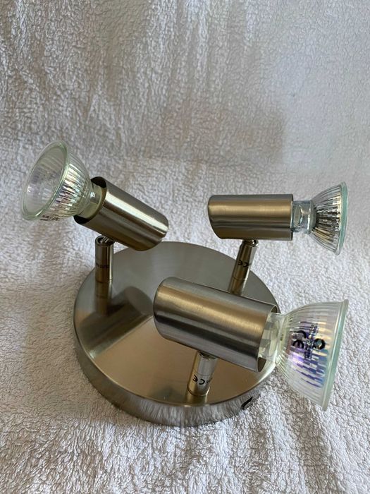 Lampa sufitowa okrągła 3 punktowa halogenowa