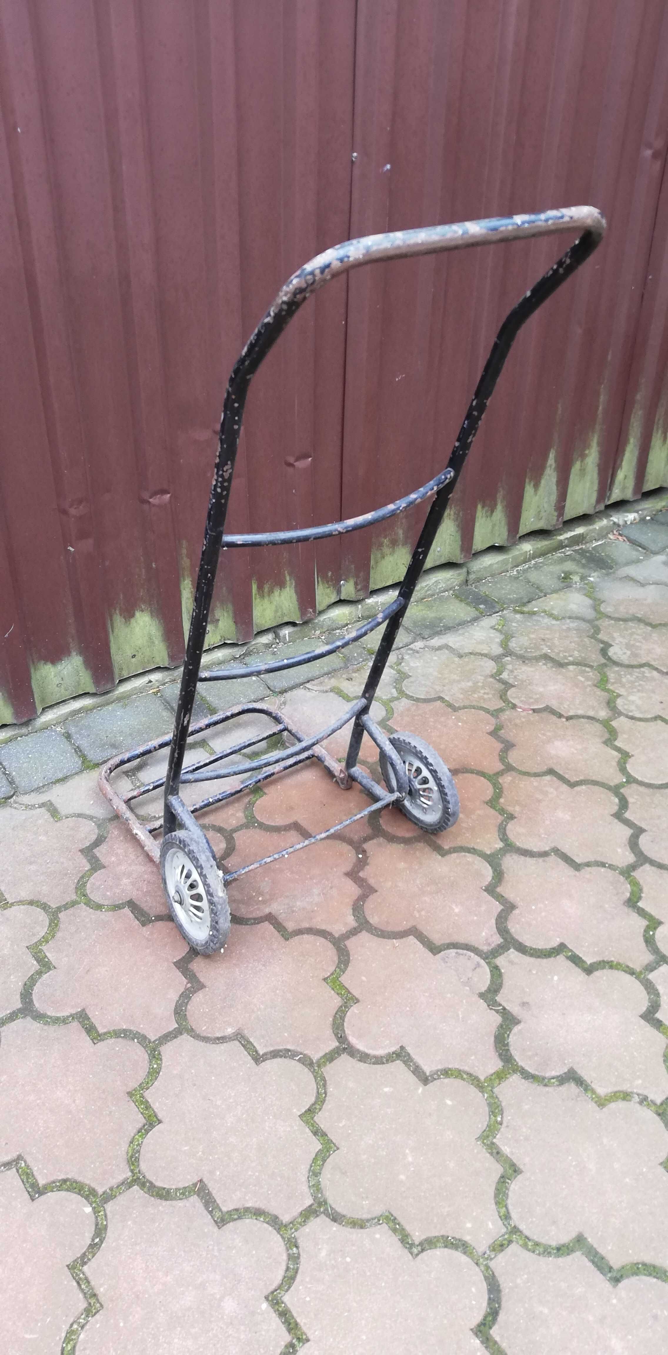 Wózek transportowy dwukółka podręczny metalowy