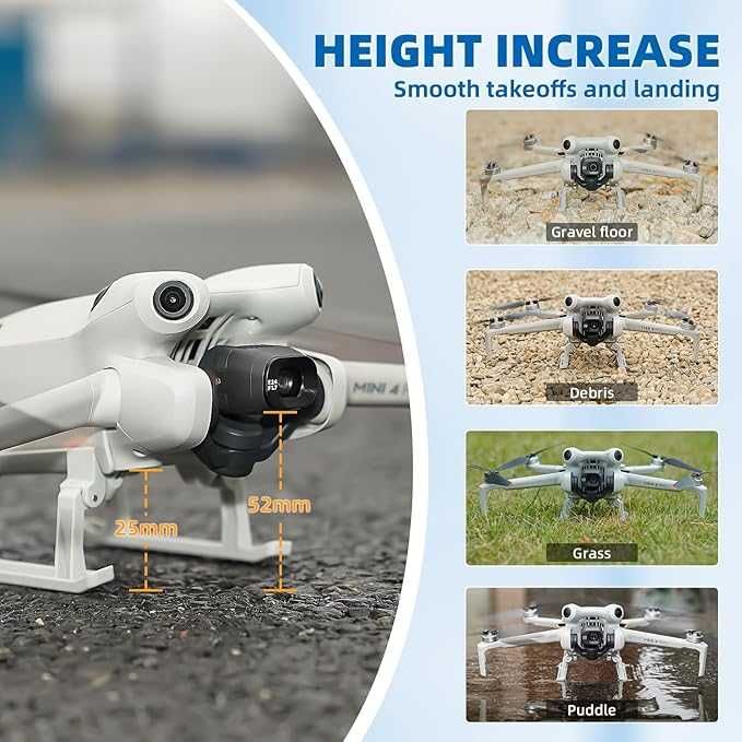 Trem de Aterragem para Drone Dji Mini 4 Pro