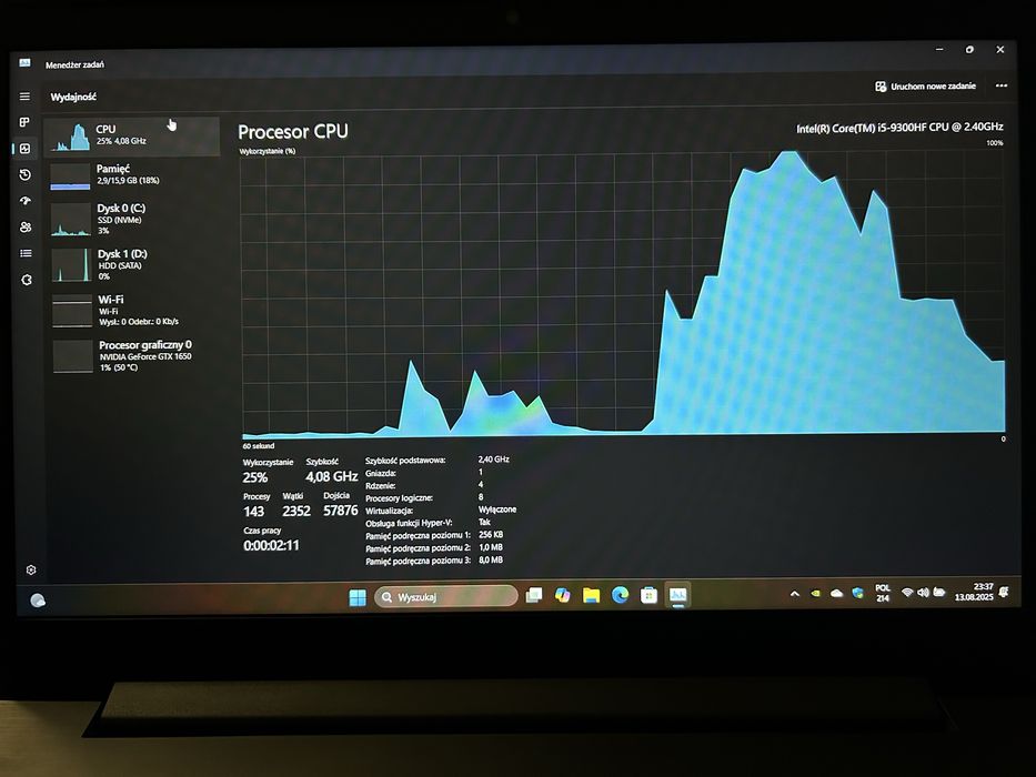 Lenovo L340 do gier i pracy z grafiką 1TB HDD + 256GB SSD