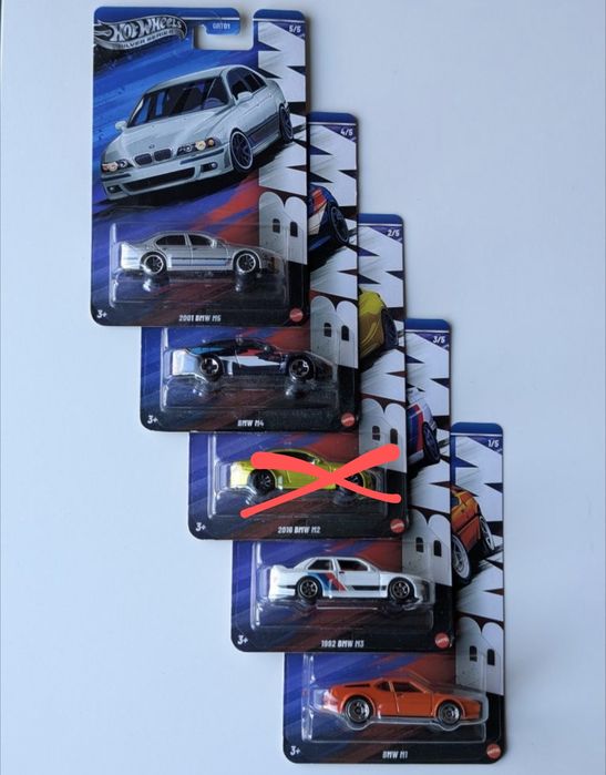 Поштучно БМВ Хот Вілс Hot Wheels BMW E39 E30 M2 F87 M4 F82 2001 2016