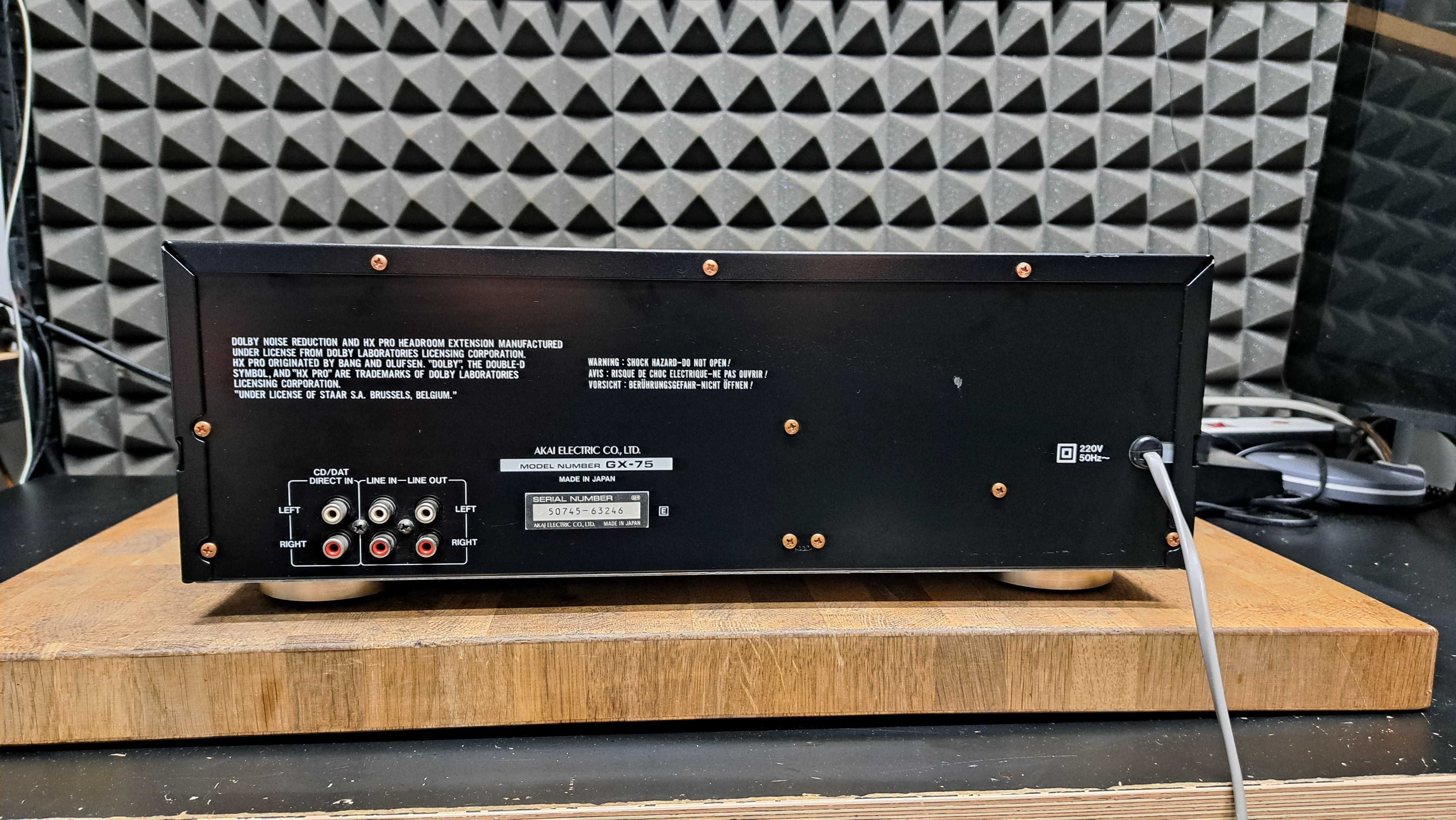 Deck Akai GX-75. 3HEAD po serwisie