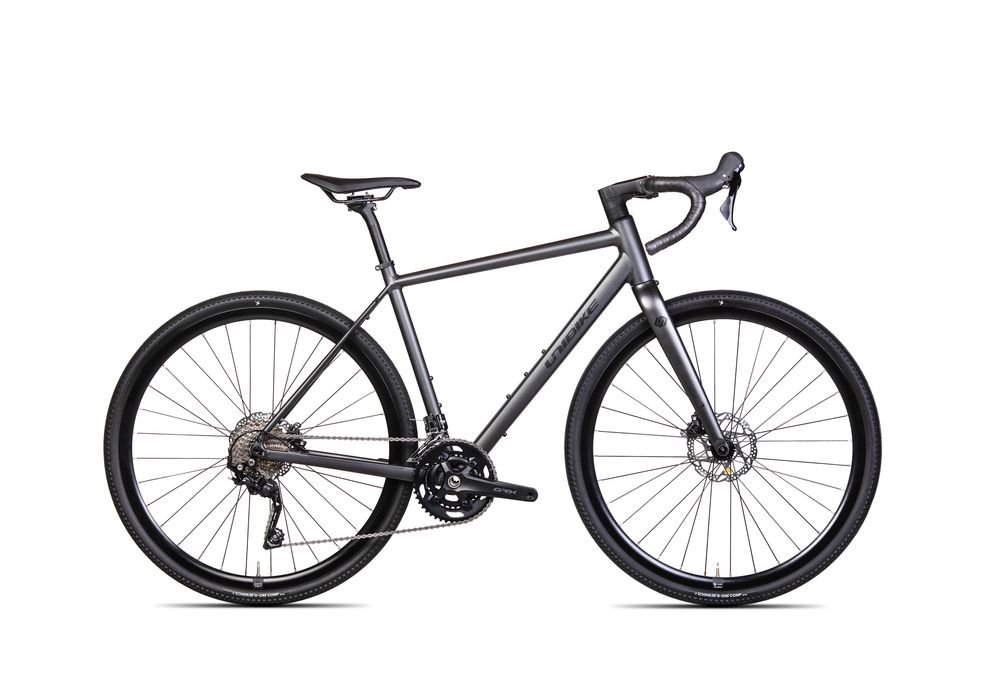 Rower gravel Unibike Tier grafitowy rozm 51, 53 NOWY