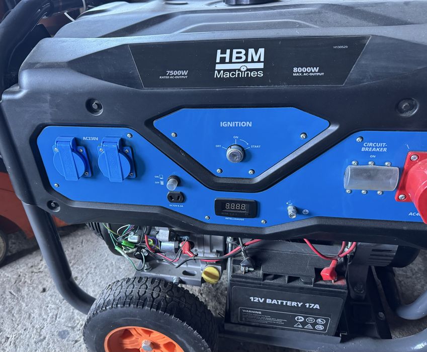 Генератор HBM Machines 8000W - 18 HP 8кВт