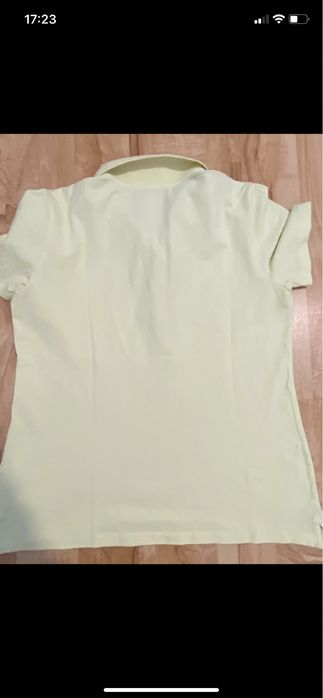 Christian Berg 42 damskie polo koszulka bluzka z kołnierzykiem żółta