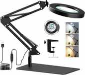 Lampa biurkowa LED 2 w 1 z powiększeniem 8 dioptrii