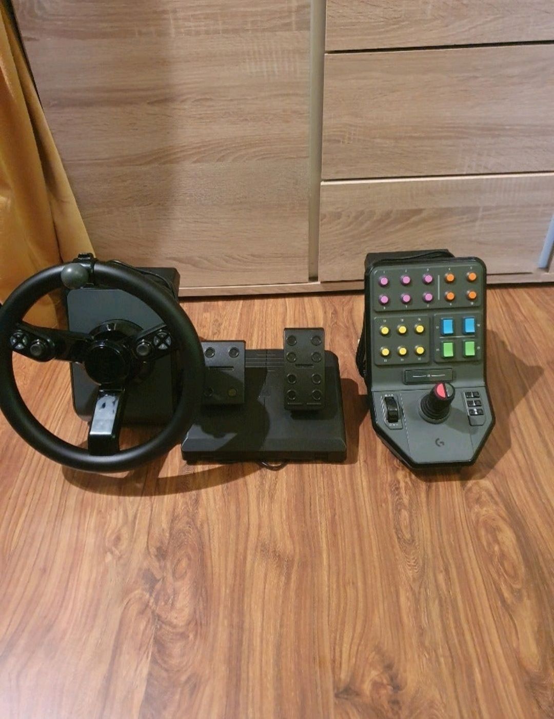 Volante Logitech G Saitek Farming /Truck Simulator Simulador De Trator