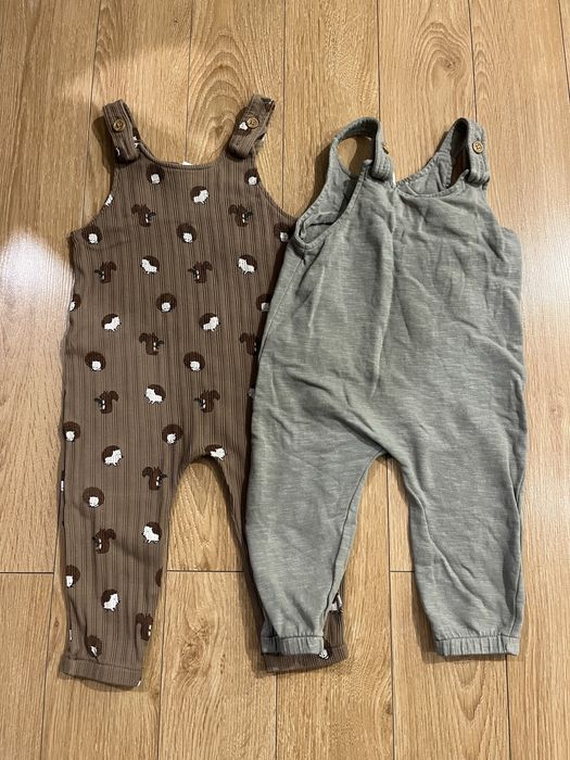 Spodnie ogrodniczki H&M 80