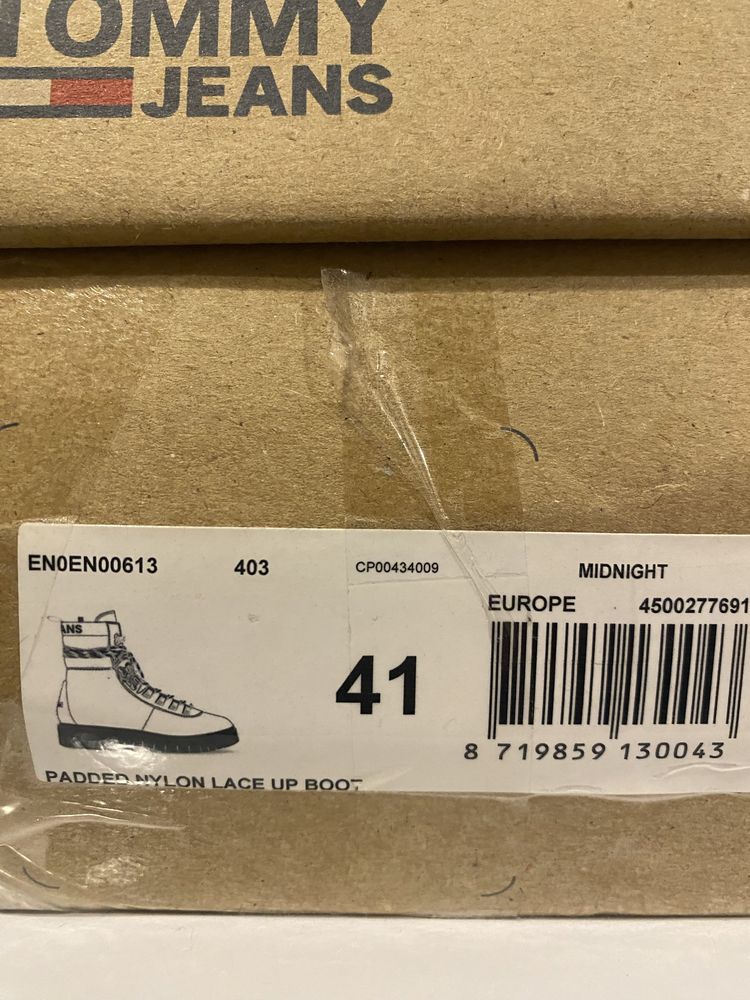 Ботинки TOMMY JEANS 41 cині замша