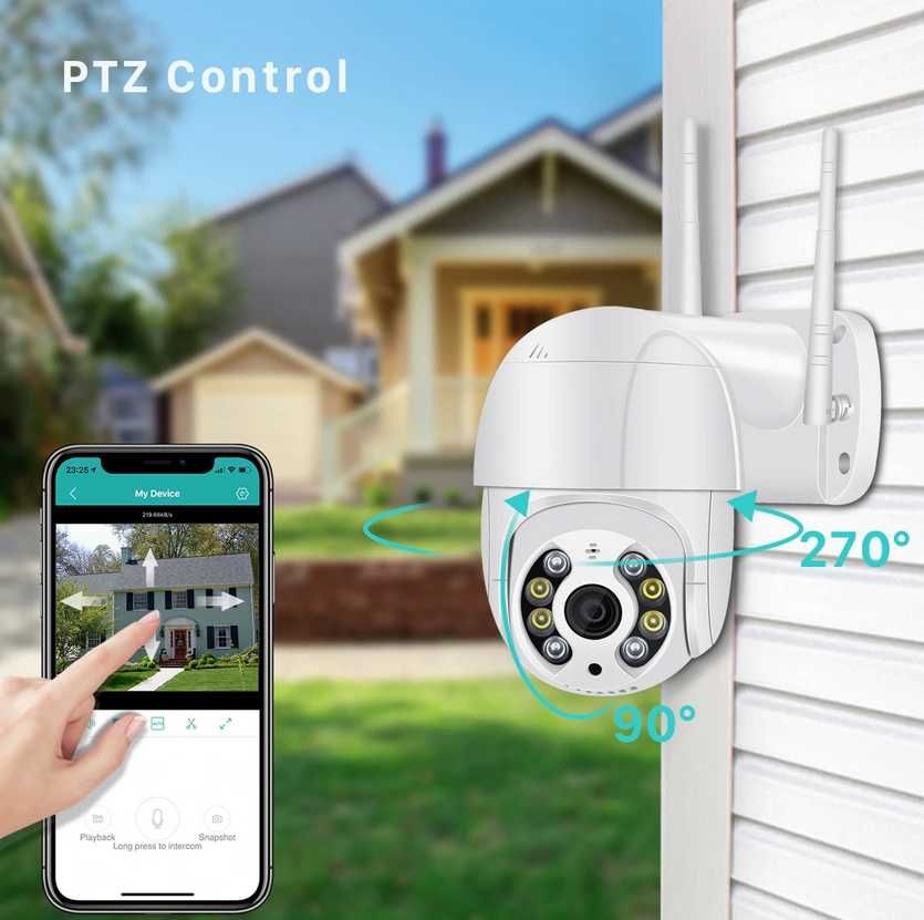 Kamera obrotowa 8mpx 4K PTZ ONVIF WIFI zewn. AI Human