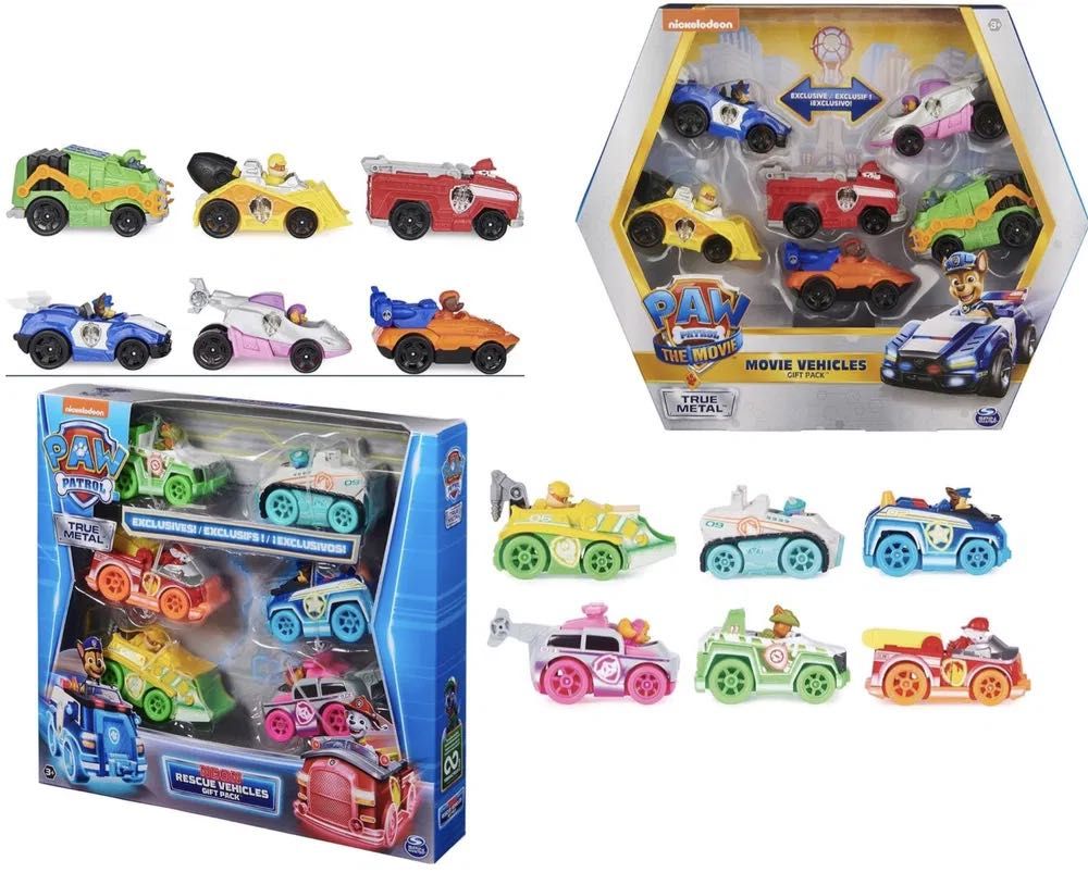 Щенячий патруль Paw Patrol Скай Маршал, 6 штук метал, Неон