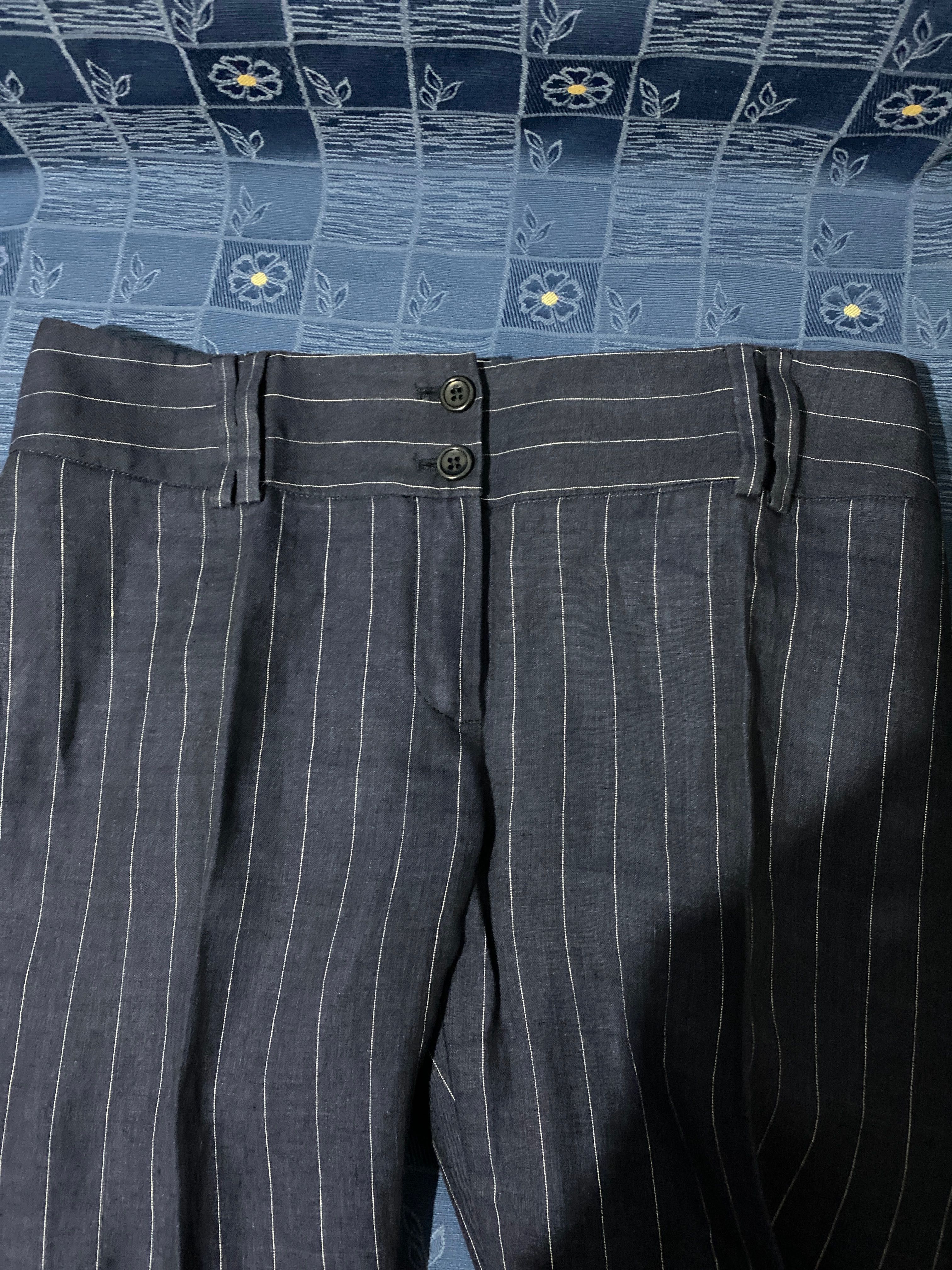 Calça clássica 100 % Linho Massimo Dutti