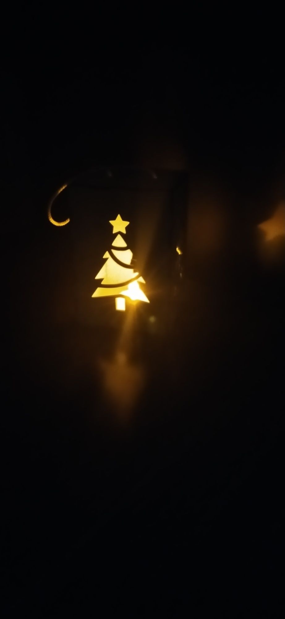 Lampion adwentowy świąteczny LED drewniany na roraty