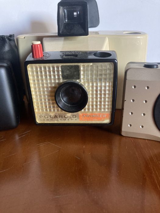 Conjunto de maquinas fotograficas antigas