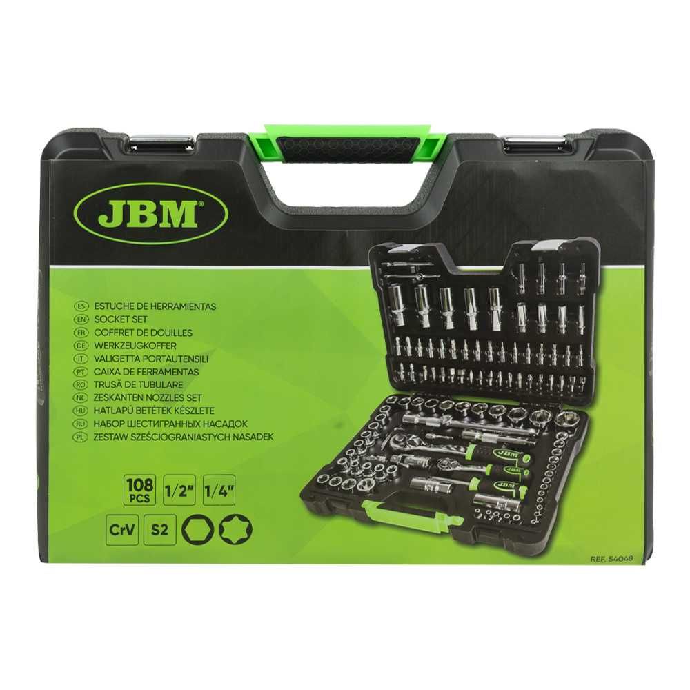 Caixa de ferramentas 108 peças com chaves hexagonais - cromado JBM