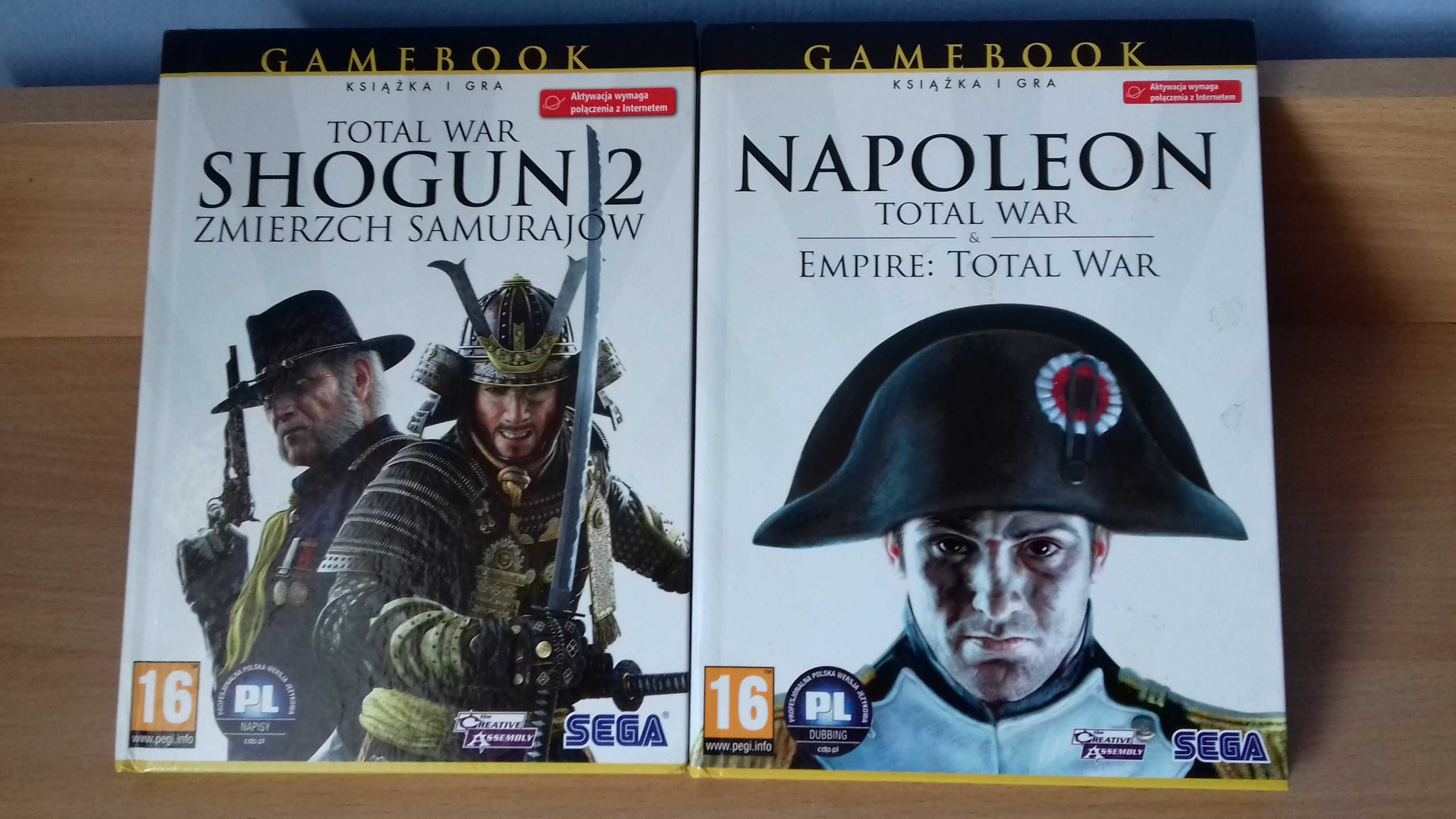 Total War 3 gry -Napoleon, Empire, Zmierzch Samurajów Gamebook