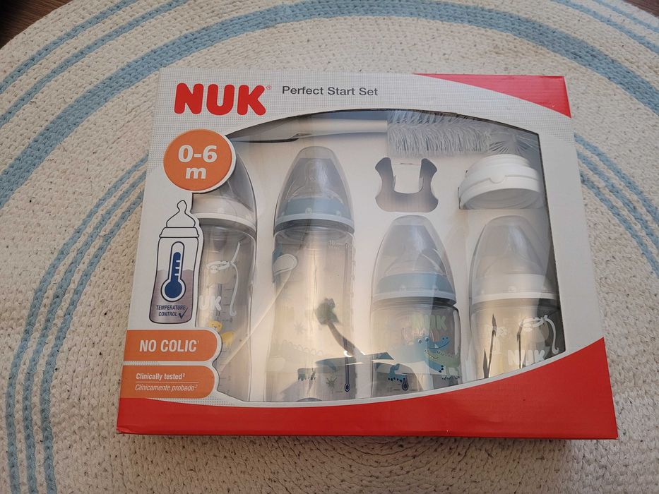 NOWY Zestaw butelek dla niemowląt NUK Perfect Start 0-6 miesięcy