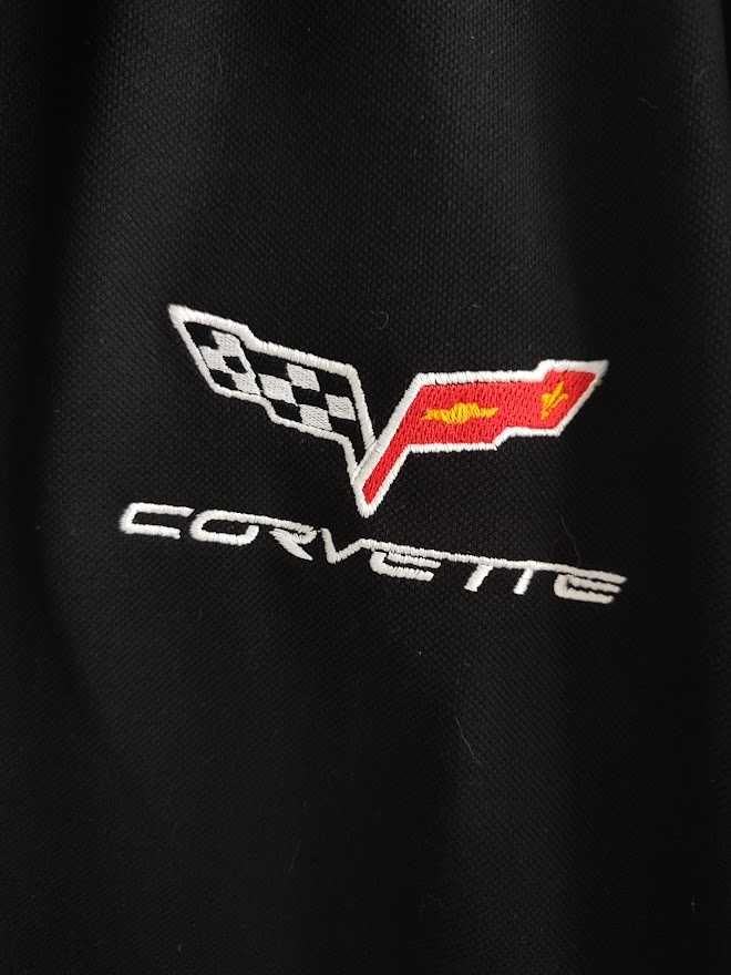 Koszulka Polo Męski Czarny Corvette XXXL