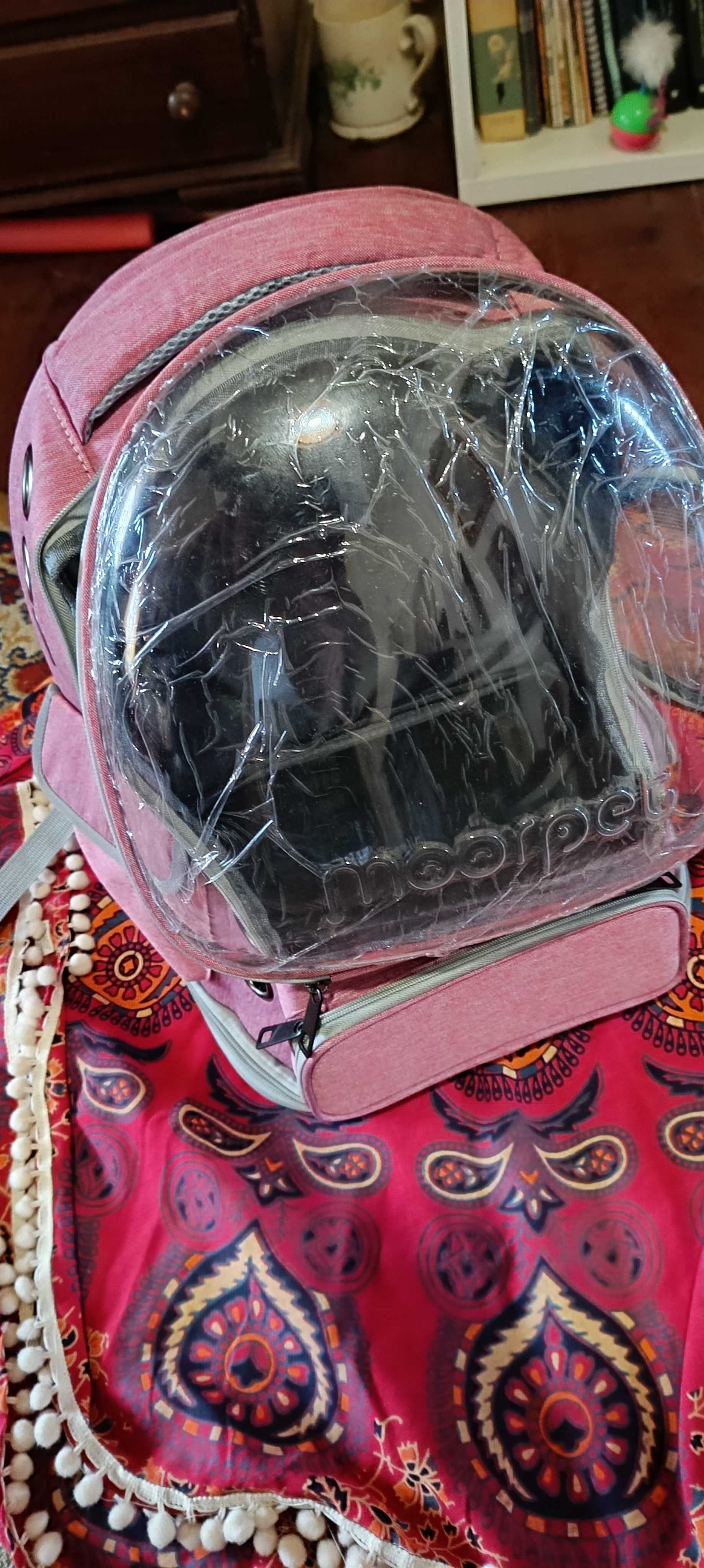 Mochila de transporte para gatos e cães até 6kg