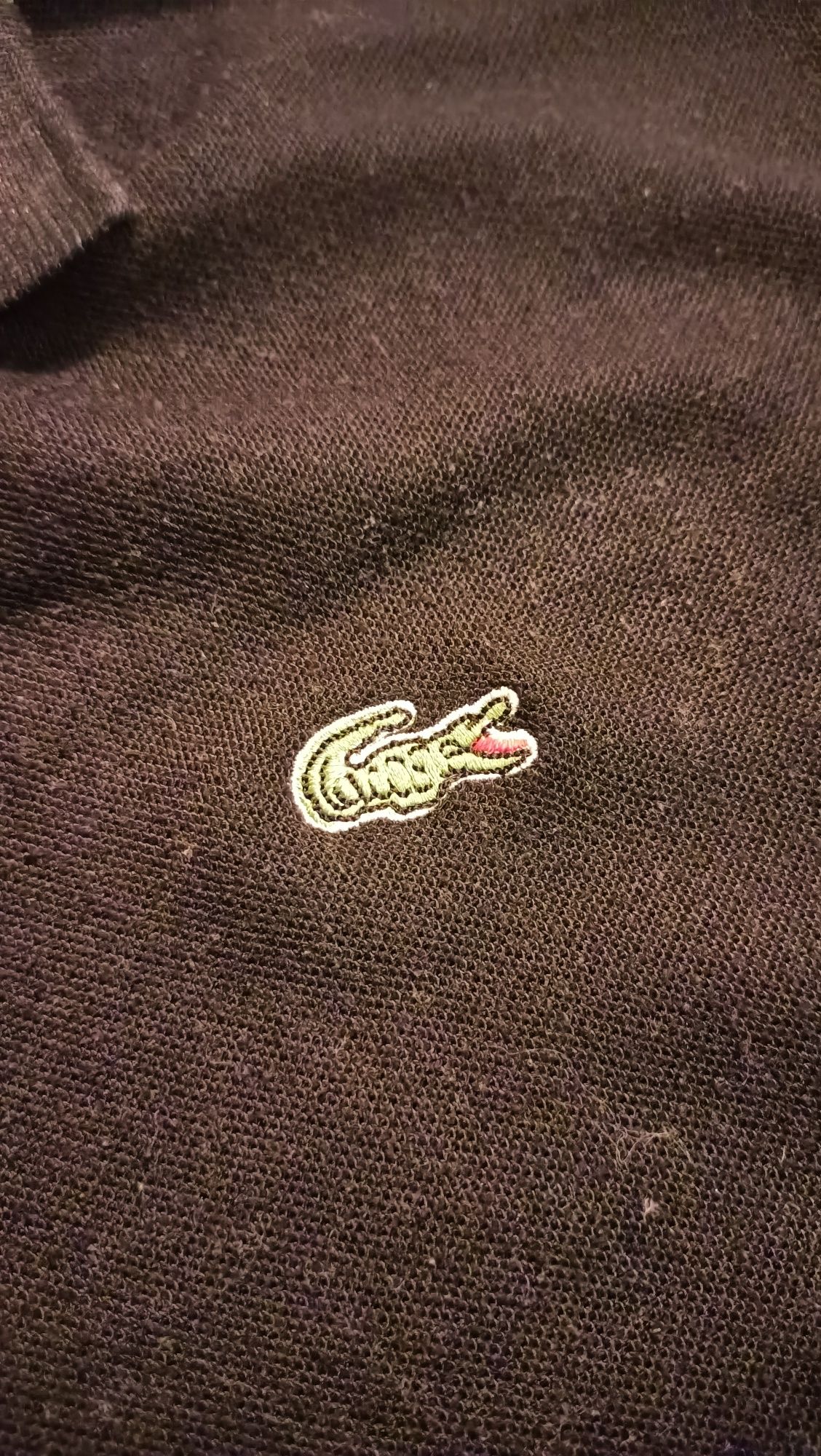 Polo czarne oryginalne made im France Lacoste  xl