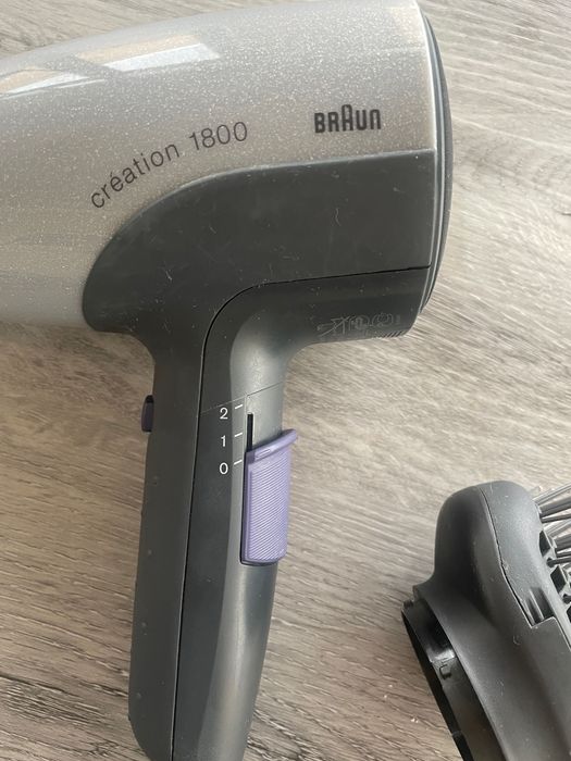Secador de cabelo Braun Création 1800 + escova