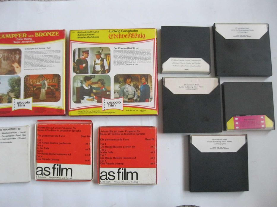 Filmy 8 mm -na sztuki