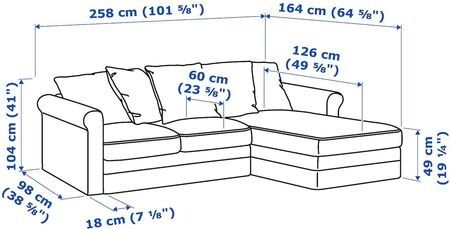Sofa GRÖNLID kanapa narożnik rogówka Gronlid Ikea