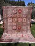 Vintage poprzecierany jedwabny dywan perski Ghoum 320x215 gal. 16 tyś