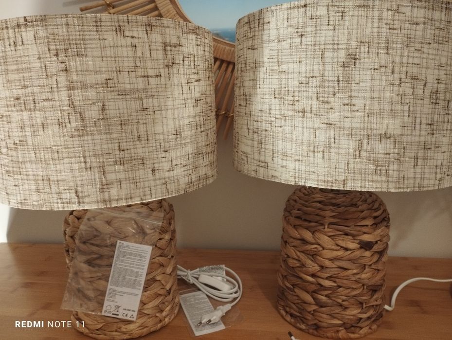 Lampa lampka Boho duża, Nowa, mam 2 sztuki