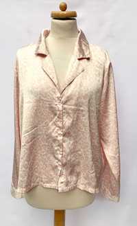 Koszula Różowa Bik Bok XL 42 Panterka Cętki Biała Elegancka