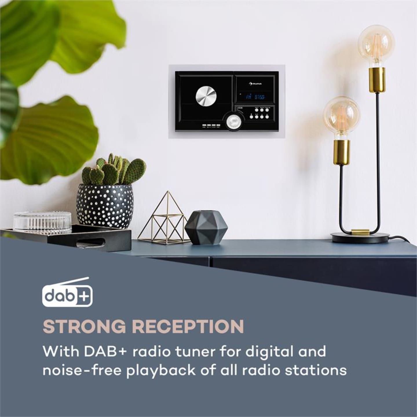 Wieża stereo mini Auna Stereosonic Czarna