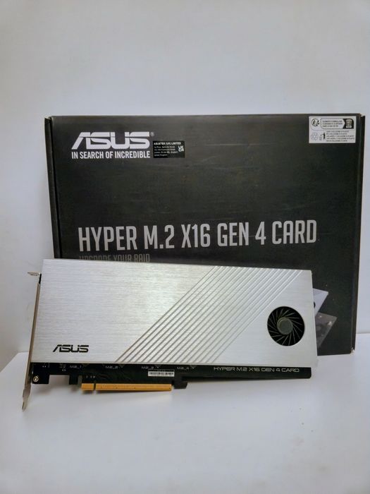Asus Karta Hyper M.2x16 4 generacji (PCle 4.0/3.0)