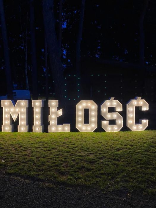 Wynajem napisów Led ( Miłość, Love, Serce, Cyfry, Neony )