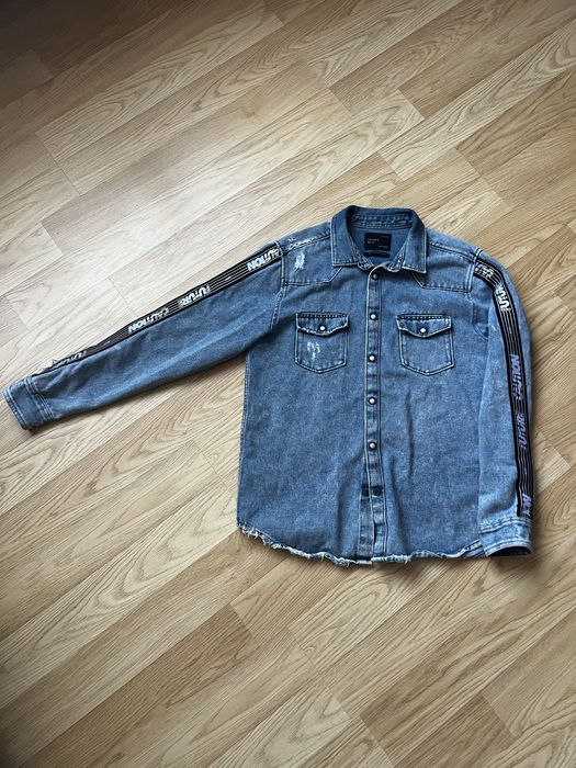Чоловіча джинсова  рубашка сорочка ZARA ( розмір М)
