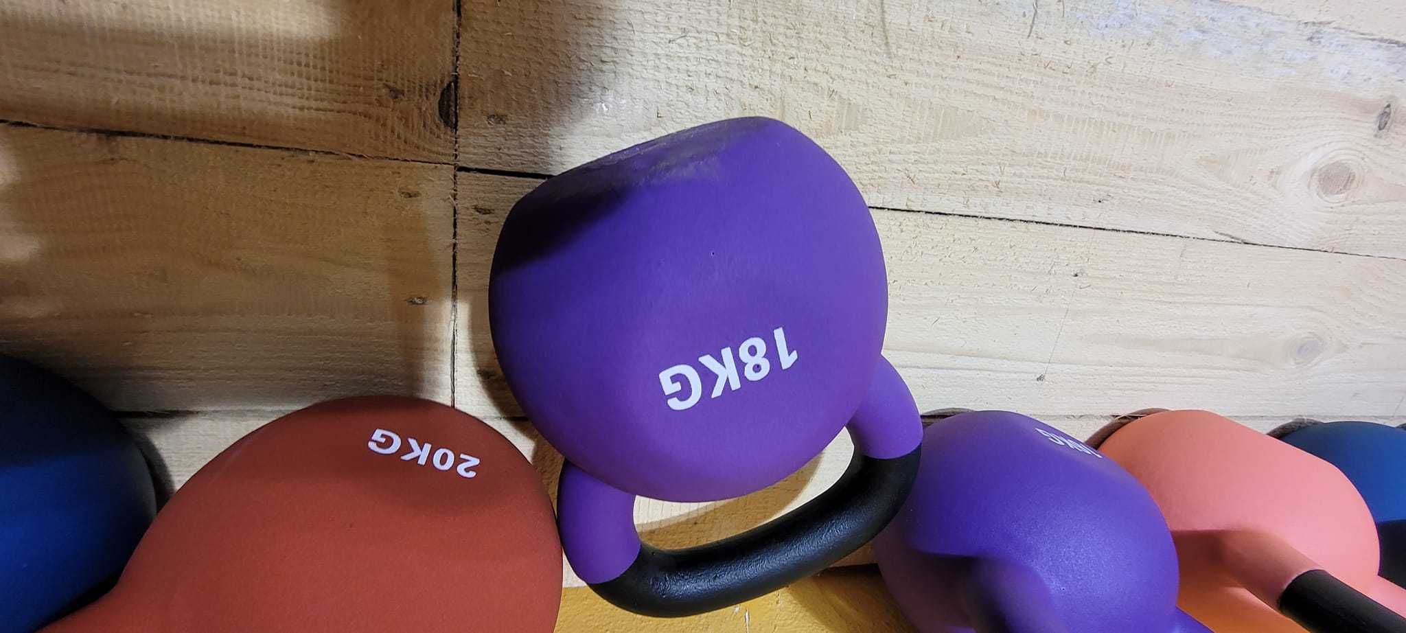 Zestaw Kettli Obciążenie do Siłowni 4-32 KG NOWE Kettlebells